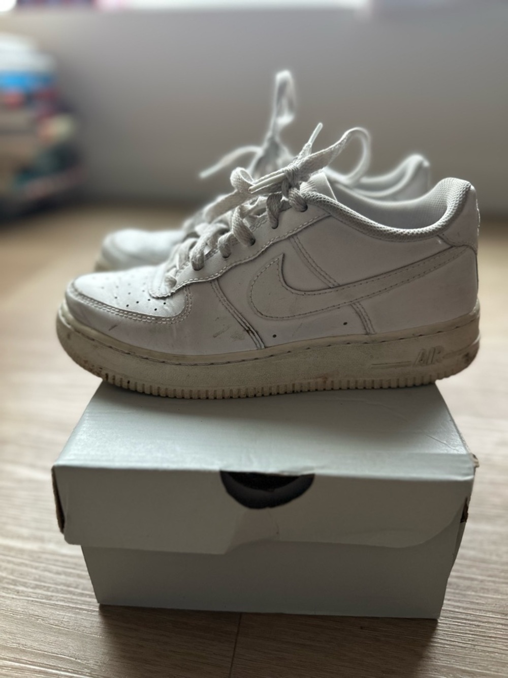 Nike White Low-Top Leather Sneakers